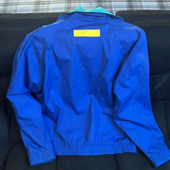 Vintage Minolta Camera Windbreaker Jacket - Blue and Yellow Size XL - Picture 5 of 6